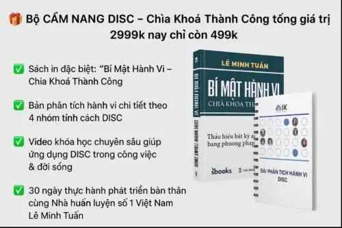 Cẩm nang DISC - Chìa khóa thành công giúp bạn thấu hiểu chính mình và kết nối hiệu quả